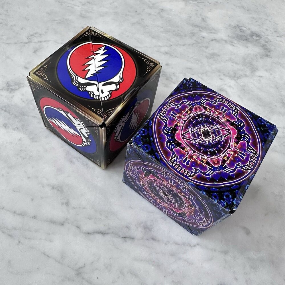 Shashibo Grateful Dead Magnetic Fidget Cube Shape Puzzle Box Lot 2 Face & Haight